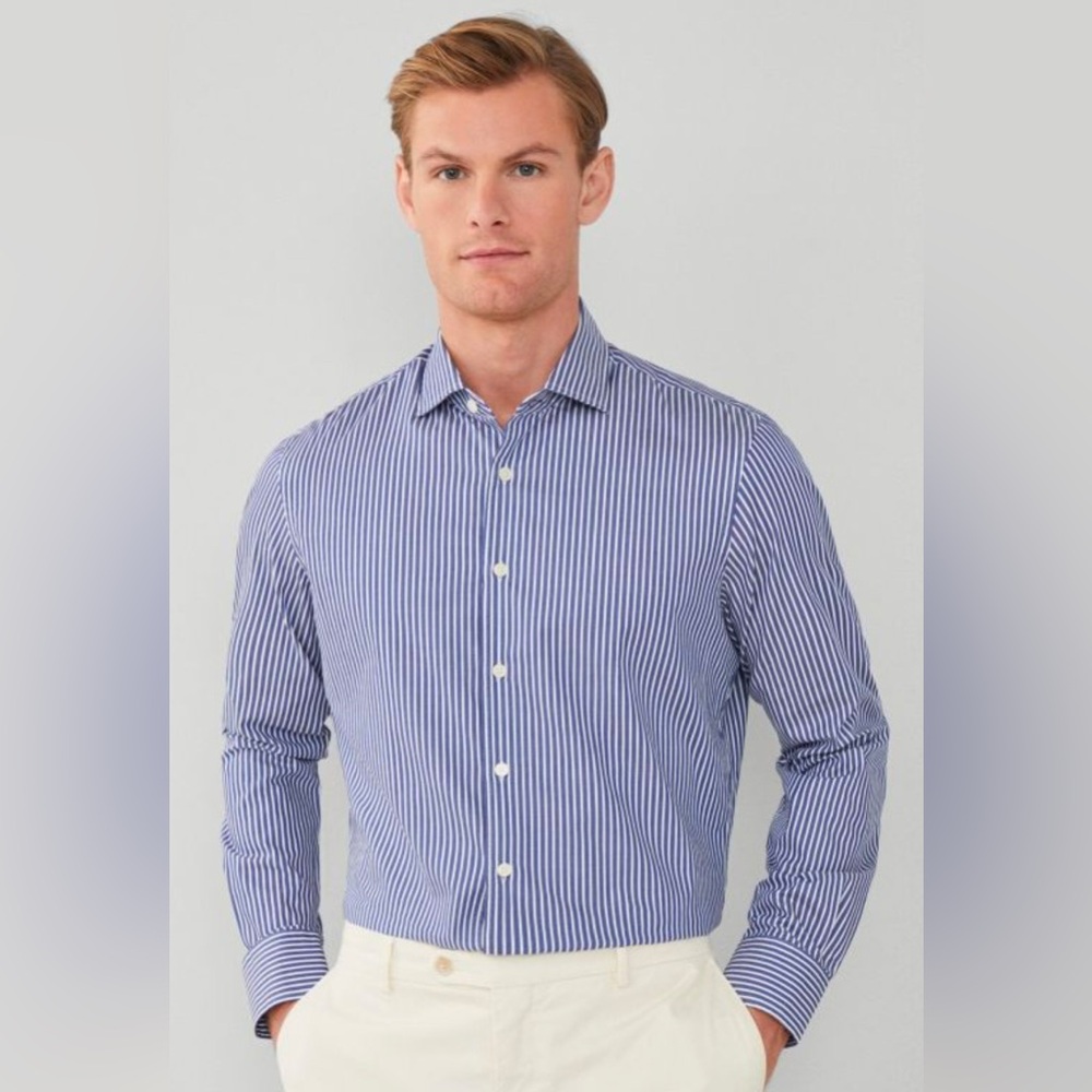 BEAMS F men’s  Striped Shirt cotton MADE IN JAPAN